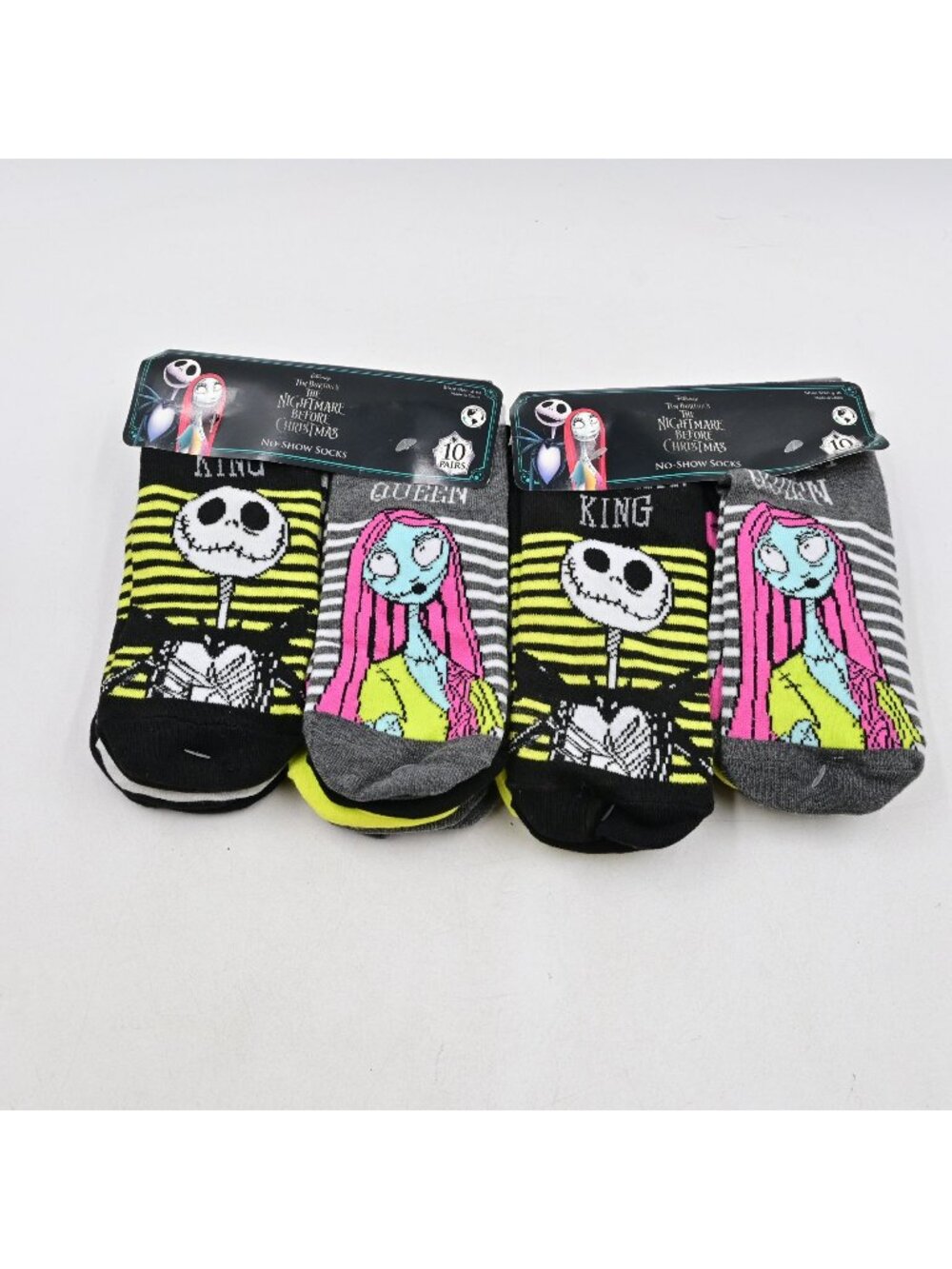 Disney The Nightmare Before Christmas No-Show Socks 20‎ Pairs NWT Size 4-10